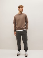Charcoal Grey Slim Fit Stretch Utility Cargo Trousers - Image 2 of 12