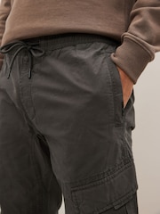 Charcoal Grey Slim Fit Stretch Utility Cargo Trousers - Image 5 of 12