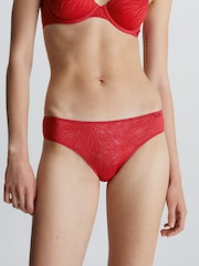 Calvin Klein Sheer Marquisette Lace Bikini Briefs - Image 1 of 6