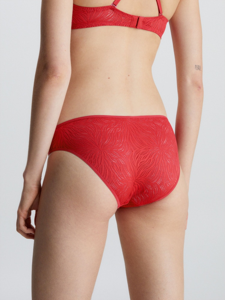 Calvin Klein Sheer Marquisette Lace Bikini Briefs - Image 2 of 6