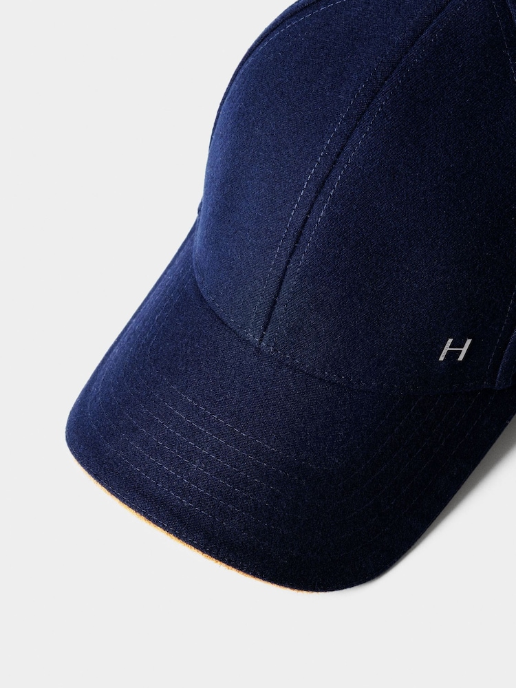 Hackett Blue Flannel Cap - Image 4 of 4 Hackett Blue Flannel Cap - Image 4 of 4