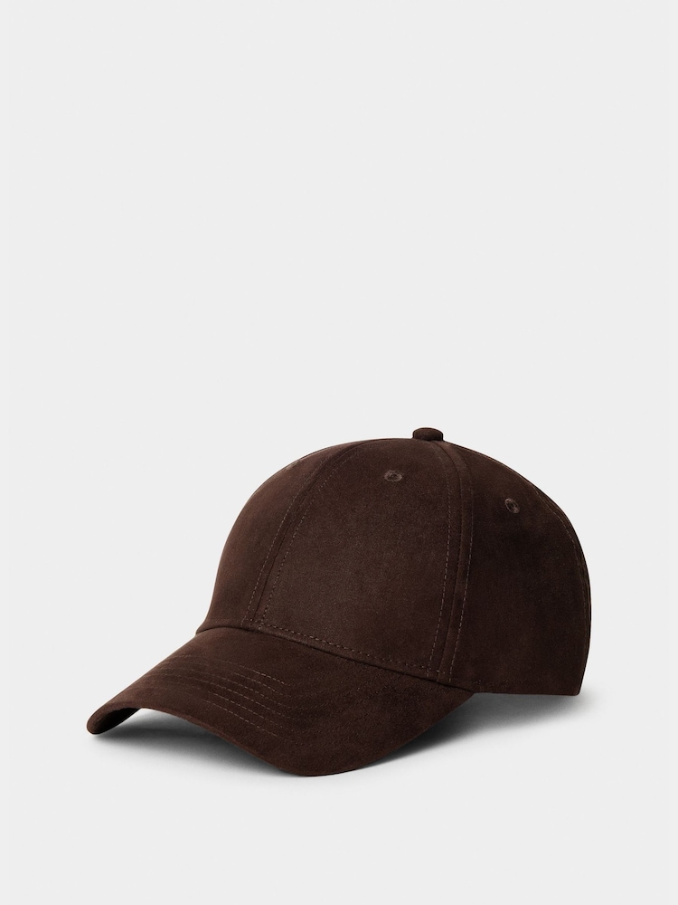 Hackett Brown Suede Cap - Image 1 of 4 Hackett Brown Suede Cap - Image 1 of 4