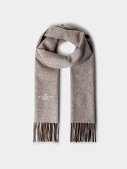 Brun - Hackett Wool-Cashmere Twill Scarf - Made in Italy - Image 3 sur 3