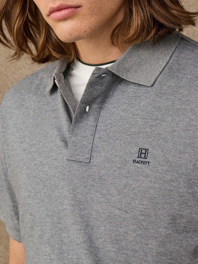 Hackett Classic Fit īsroku polo krekls ar firmas zīmi - Attēls 2 no 5