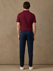 Hackett Blue Branded Cotton Sweat Joggers - Image 3 of 4