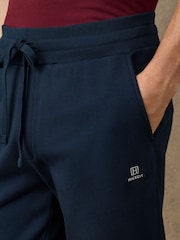 Hackett Blue Branded Cotton Sweat Joggers - Image 4 of 4
