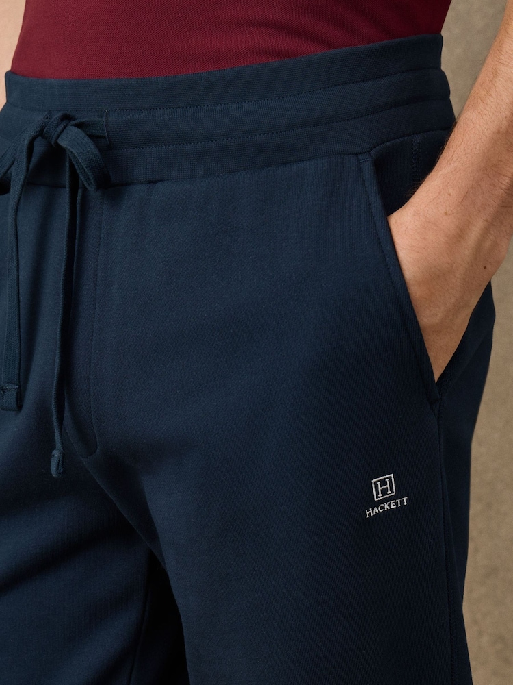 Hackett Blue Branded Cotton Sweat Joggers - Image 4 of 4 Hackett Blue Branded Cotton Sweat Joggers - Image 4 of 4