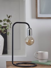Black Lex Table Lamp - Image 2 of 9