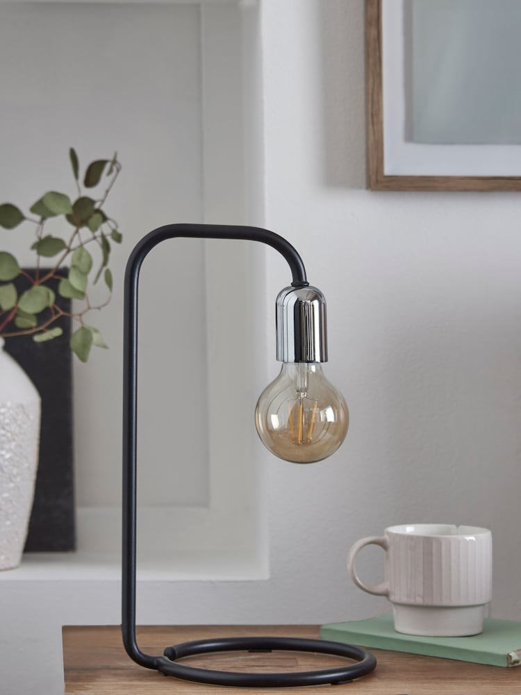 Black Lex Table Lamp - Image 2 of 9