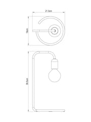Black Lex Table Lamp - Image 4 of 9
