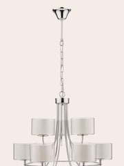 Laura Ashley Chrome Sorrento Chandelier Ceiling Light - Image 4 of 4