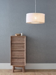 Pacific White Patpong 35cm Jute Easy Fit Ceiling Light Pendant - Image 1 of 2