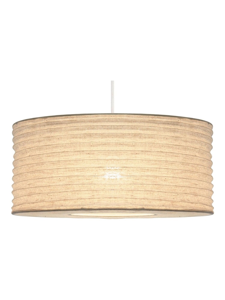 Pacific White Patpong 35cm Jute Easy Fit Ceiling Light Pendant - Image 2 of 2