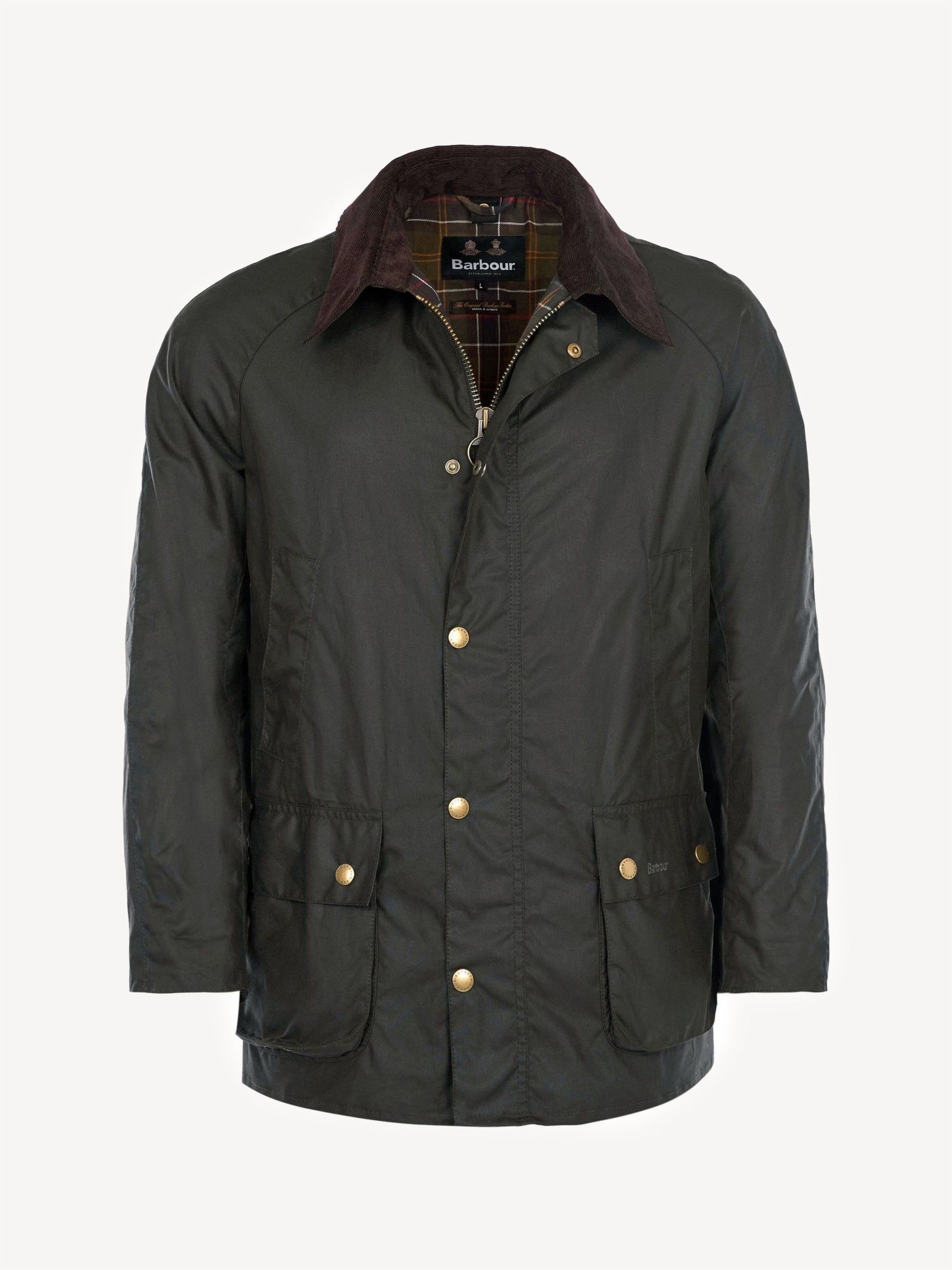 Buy Barbour Khaki Green Ashby Waxed Jacket from the Next UK online shop