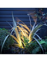 Lights4fun Ebony 3 x 1W LED Garden Outdoor Spotlight Kit - Image 1 of 3