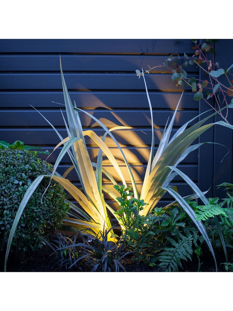 Lights4fun Ebony 3 x 1W LED Garden Outdoor Spotlight Kit - Image 1 of 3