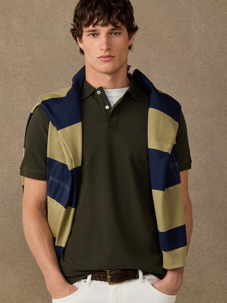 Կանաչ - Hackett Classic Fit Short Sleeve Branded Polo Shirt - Պատկեր 1 5-ից