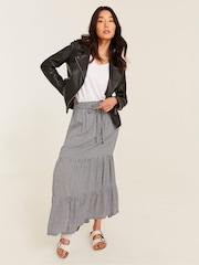 FatFace Black Biker Bethany Jacket - Image 2 of 10