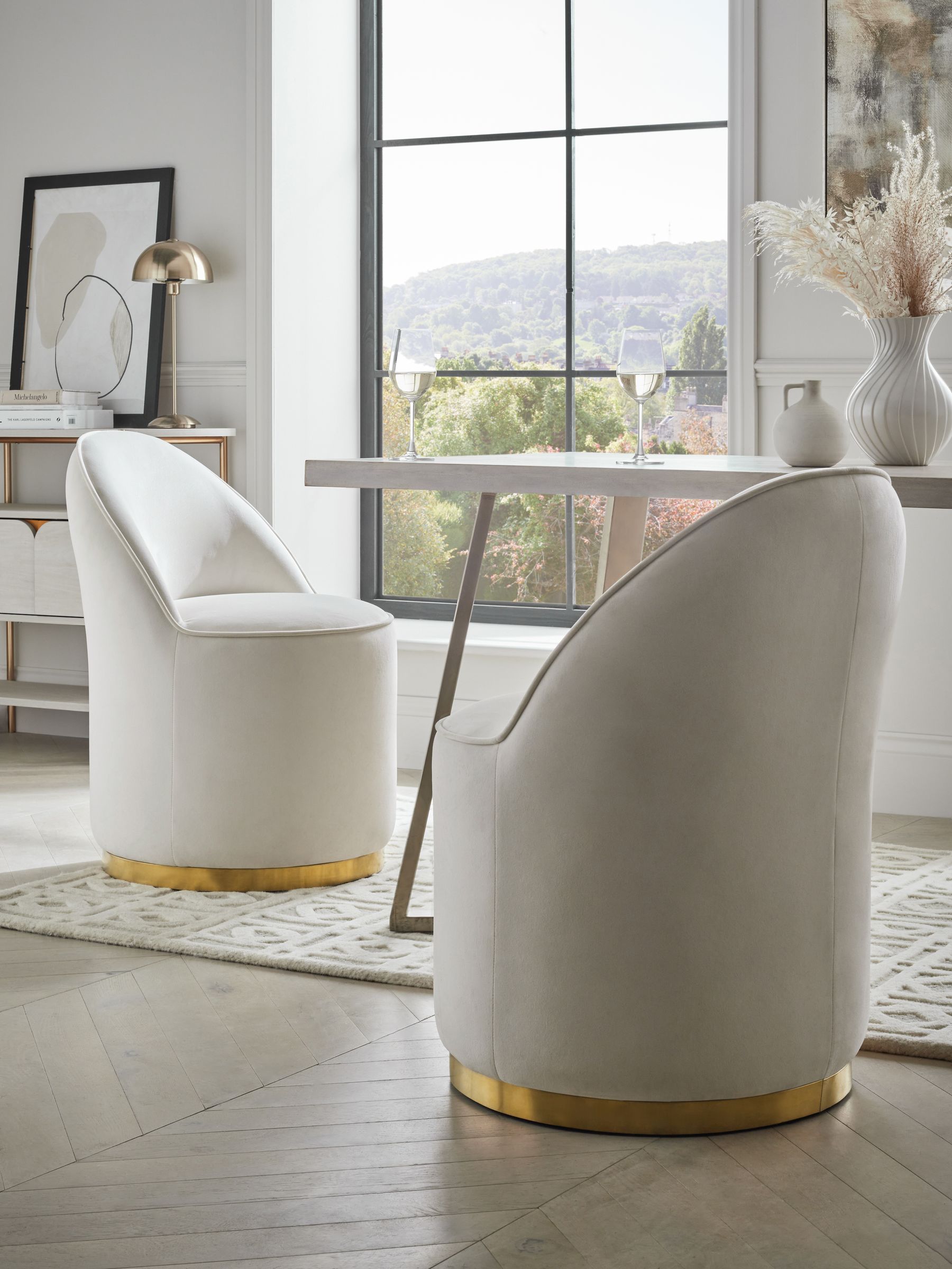 Oyster velvet chair sale