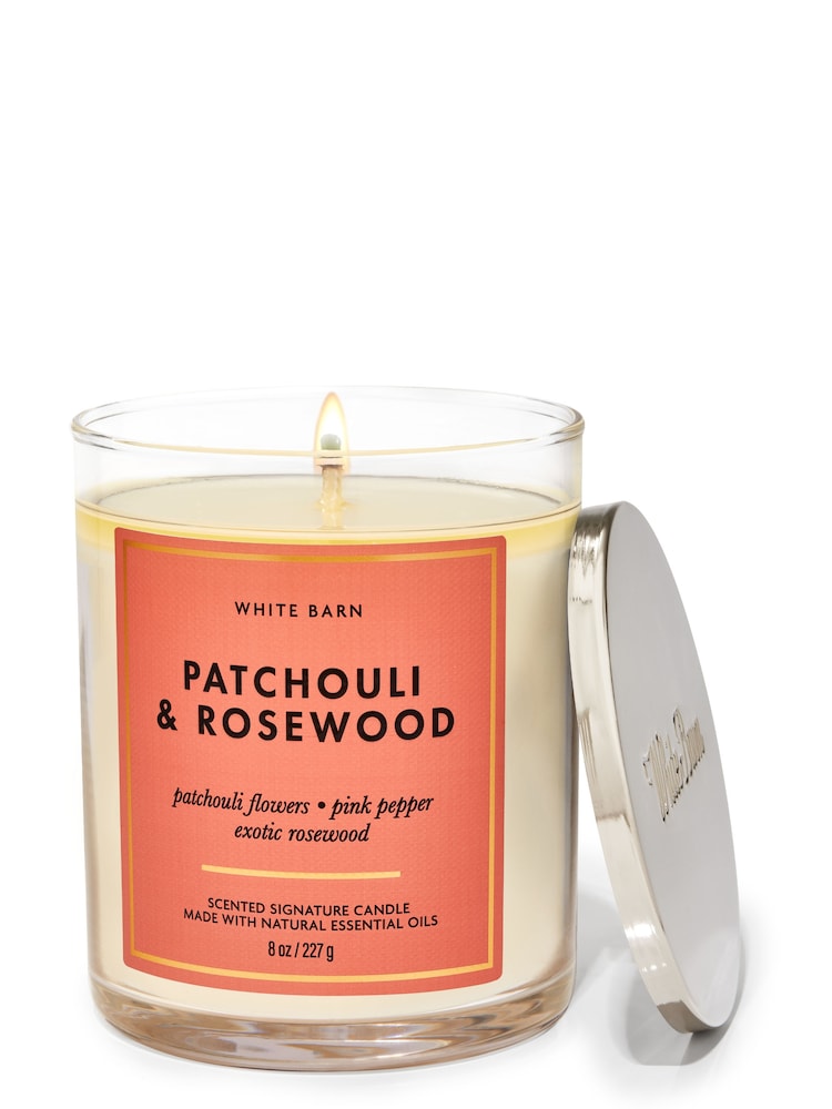 Bath & Body Works Patchouli and Rosewood Patchouli and Rosewood Signature Single Wick Candle 8 oz / 227 g - Image 1 of 1