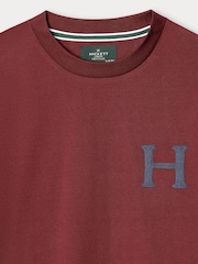 Hackett Red Classic Fit Branded Graphic T-Shirt - Image 3 of 4