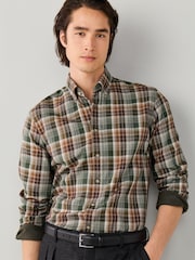 Hackett Green Tailored Fit Country Plaid Check Shirt - Image 1 of 7
