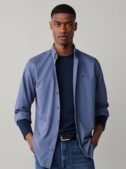 Lys Blå - Hackett Skreddersydd Garment Dyed Oxford-skjorte - Bilde 1 av 6