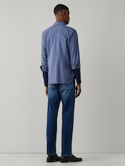 Lys Blå - Hackett Skreddersydd Garment Dyed Oxford-skjorte - Bilde 4 av 6
