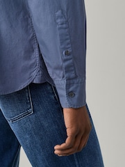 Lys Blå - Hackett Skreddersydd Garment Dyed Oxford-skjorte - Bilde 6 av 6