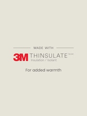 Khaki Green Standard Fit (F) Leather Thermal Thinsulate™ Lined Touch Fastening Work Boots - Image 3 of 7