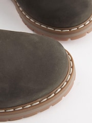 Khaki Green Standard Fit (F) Leather Thermal Thinsulate™ Lined Touch Fastening Work Boots - Image 7 of 7