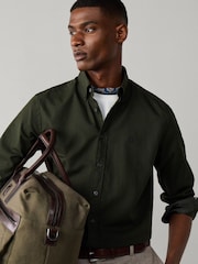 Grønn - Hackett Skreddersydd Garment Dyed Oxford-skjorte - Bilde 1 av 6