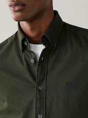Grønn - Hackett Skreddersydd Garment Dyed Oxford-skjorte - Bilde 2 av 6