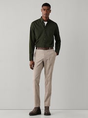 Grønn - Hackett Skreddersydd Garment Dyed Oxford-skjorte - Bilde 4 av 6