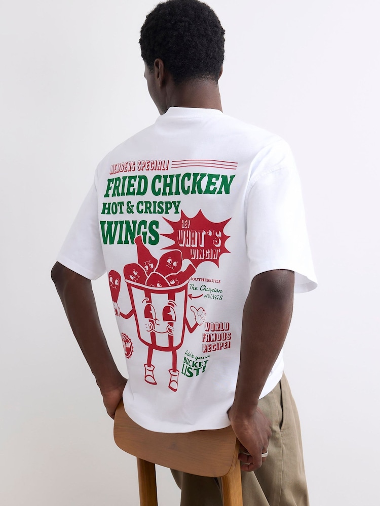 River Island Fried Chicken T-Shirt - Bilde 1 av 2