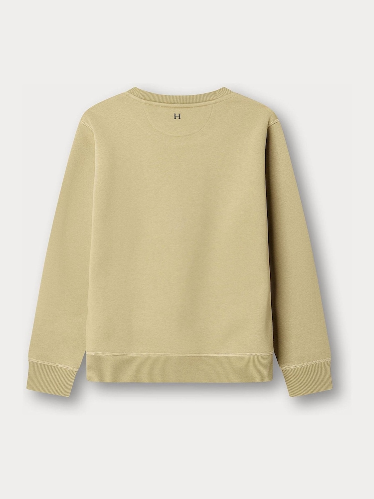 Hackett Green Harry Crew Neck Sweat Top - Image 2 of 4 Hackett Green Harry Crew Neck Sweat Top - Image 2 of 4