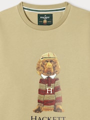 Hackett Green Harry Crew Neck Sweat Top - Image 3 of 4