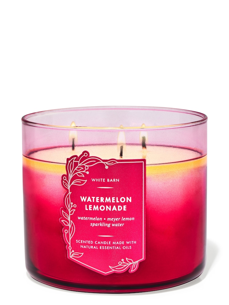 Bath & Body Works Watermelon Lemonade 3-Wick Candle 14.5 oz / 411 g - Image 1 of 1