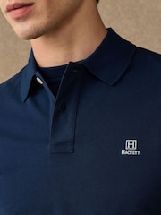 Կապույտ - Hackett Classic Fit Short Sleeve Branded Polo Shirt - Պատկեր 2 5-ից