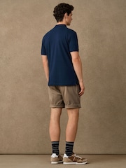 Կապույտ - Hackett Classic Fit Short Sleeve Branded Polo Shirt - Պատկեր 5 5-ից