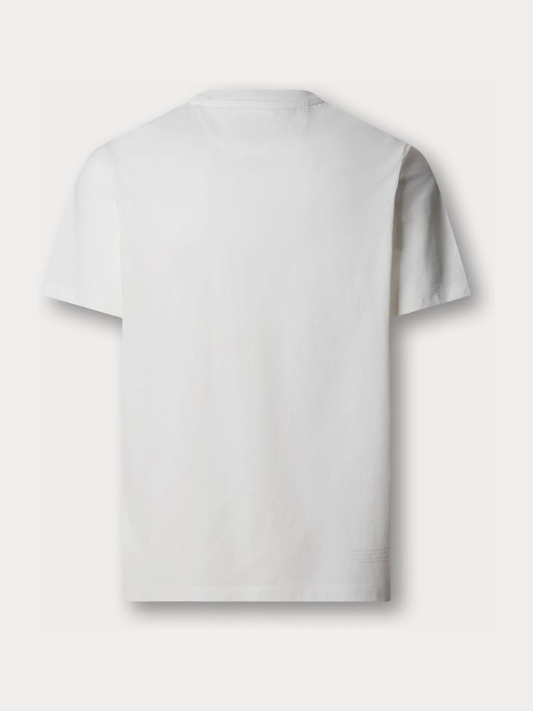 Hackett White Sloane Street Graphic T-Shirt - Image 2 of 2 Hackett White Sloane Street Graphic T-Shirt - Image 2 of 2