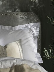 The Fine Bedding Company Activated Cooling Cotton Oxford Pillow 100% Cotton Case - Image 1 of 3