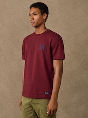 Hackett Classic Fit Back Graphic T-Shirt - Bild 4 von 8