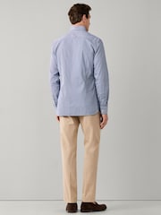 Hackett Light Blue Tailored Fit City Deck Striped Shirt - Image 4 of 5