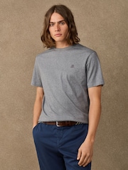Hackett Grey Classic Fit H Logo T-Shirt - Image 3 of 5