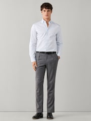 Azul - Camisa listrada Hackett personalizado Fit City Deck - Imagem 5 de 6