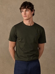 Hackett Green Classic Fit H Logo T-Shirt - Image 3 of 5