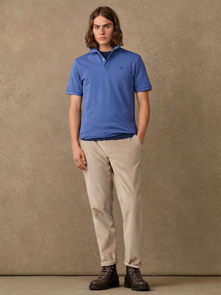 Blau - Hackett Classic Fit Short Sleeve Branded Polo Shirt - Bild 5 von 5 Blau - Hackett Classic Fit Short Sleeve Branded Polo Shirt - Bild 5 von 5