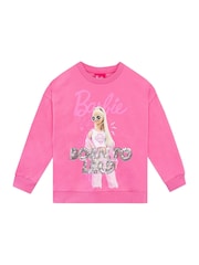 Character Pink Barbie Long Sleeve Sweatshirt - Image 1 of 4