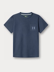 Zils - Hackett klasiskā piegriezuma Harry T-krekls - Attēls 1 no 4
